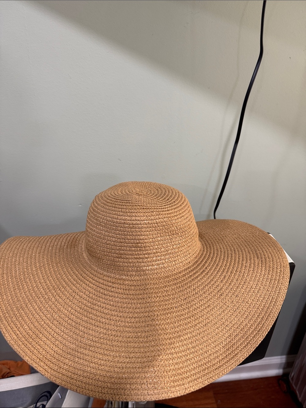 Wide Brim Straw Sun Hat in Tan - Women Accessories
